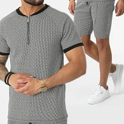 Les meilleures critiques de ⌛ Ensemble Tee 👚 Shirt Short Jogging UY835 Noir Blanc de Uniplay 🔔