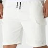 Promo 🌟 Short Jogging P62 Blanc de Uniplay ✨ -Uniplay Soldes uniplay 318694 UPP62 WHITE 20220513T151718 01