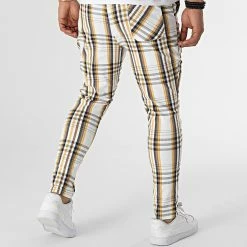 Remise 😀 Pantalon Slim A Carreaux T3821 Blanc de Uniplay 😍 9 Remise 😀 Pantalon Slim A Carreaux T3821 Blanc de Uniplay 😍 -Uniplay Soldes uniplay 318706 UP T3821 BEIGE 20220513T162904 04