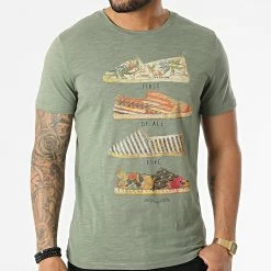 Le moins cher 😀 Tee 👚 Shirt UP-BT316 Vert Kaki Chiné de Uniplay 🌟 -Uniplay Soldes uniplay 318728 UP BT316 KHAKI 20220512T092527 03