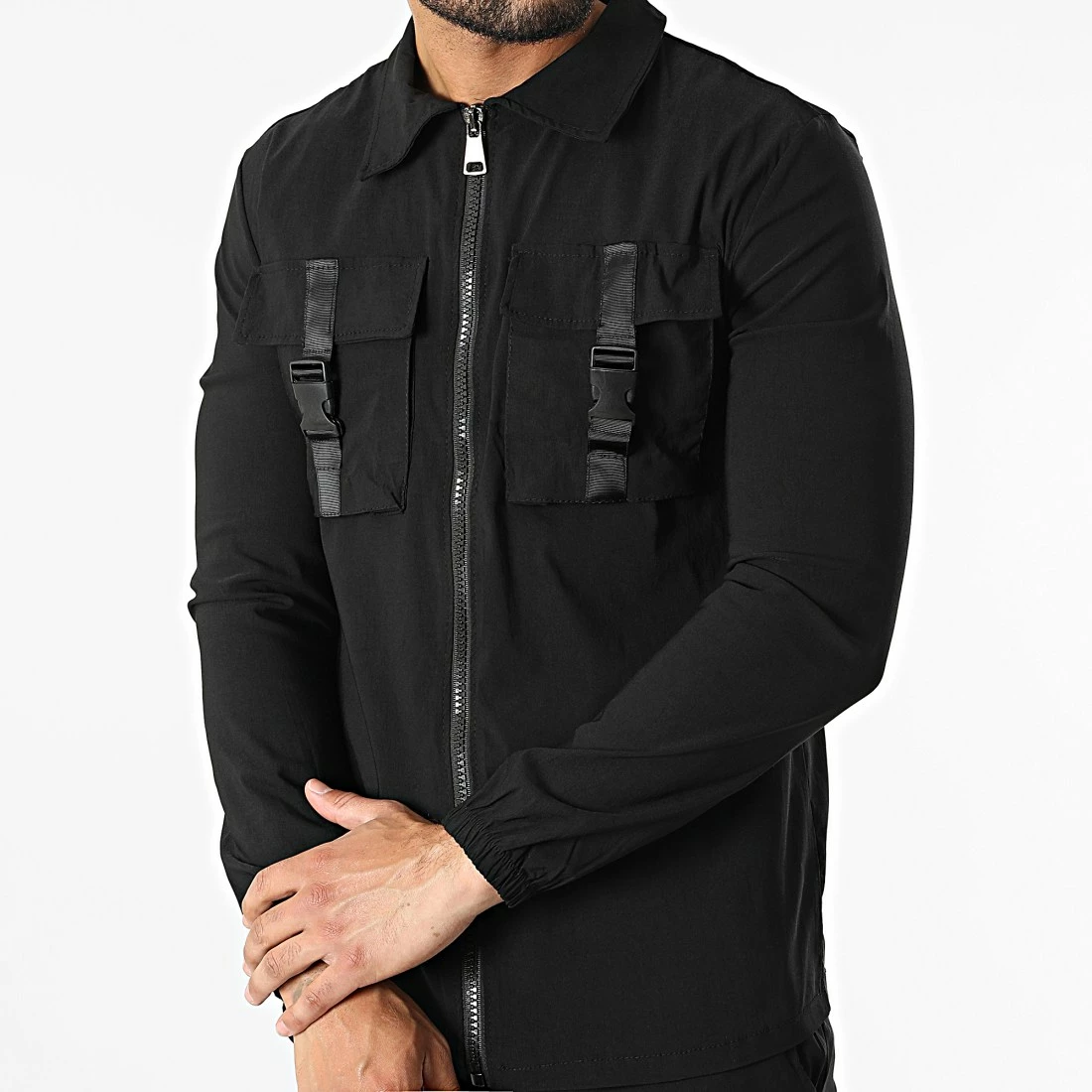 Meilleur prix 💯 Ensemble Veste Zippée Jogger Pant UP-ES-87 Noir de Uniplay 🛒 5 Meilleur prix 💯 Ensemble Veste Zippée Jogger Pant UP-ES-87 Noir de Uniplay 🛒 – Image 3