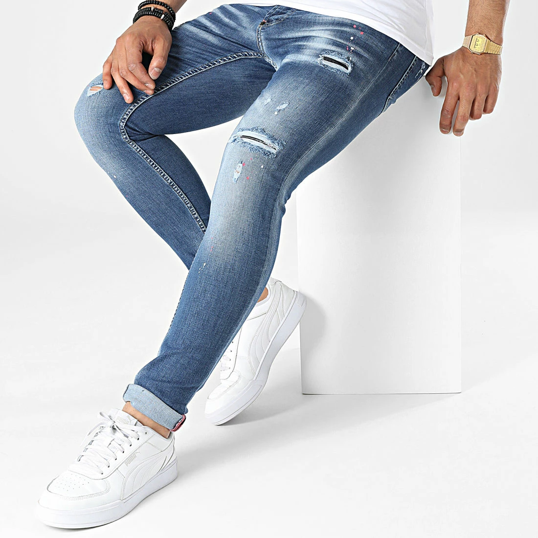 De gros 🔔 Jean Skinny 697 Bleu Denim de Uniplay 💯 5 De gros 🔔 Jean Skinny 697 Bleu Denim de Uniplay 💯 – Image 3