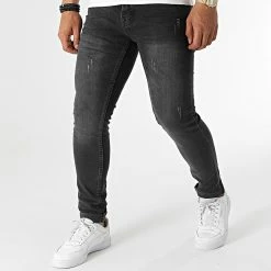 Meilleur prix ❤️ Jean Skinny 733 Noir de Uniplay 😀