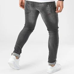 Meilleur prix 🎁 Jean Skinny 694 Gris Anthracite de Uniplay 😀 -Uniplay Soldes uniplay 318792 694 BLACK 20220513T154616 04