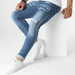 Tout neuf ⭐ Jean Skinny 698 Bleu Denim de Uniplay ✔️ -Uniplay Soldes uniplay 318826 698 BLUE 20220513T154453 03