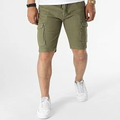 Sortie 😉 Short Cargo K686 Vert Kaki de Uniplay 🌟 -Uniplay Soldes uniplay 318836 UP K686 KHAKI 20220513T152245 03