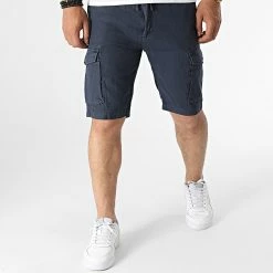 De gros 😍 Short Cargo K686 Bleu Marine de Uniplay 🤩 -Uniplay Soldes uniplay 318839 UP K686 BLUE 20220513T152155 03