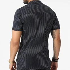 Le moins cher 🔥 Ensemble Chemise Manches Courtes Et Short A Rayures UP-ES-91 Bleu Marine de Uniplay 🛒 -Uniplay Soldes uniplay 319935 UP ES 91 BLUE 20220518T152907 04