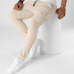 Nouveau 🥰 Pantalon Jogging UPP61 Beige de Uniplay 👏 -Uniplay Soldes uniplay 319941 UPP61 BEIGE 20220523T160057 03