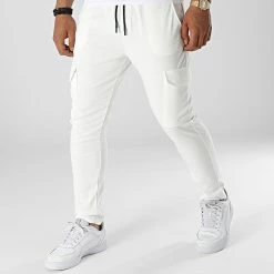 Nouveau 🥰 Pantalon Jogging UPP61 Blanc de Uniplay 👍