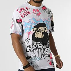 Acheter 🛒 Tee 👚 Shirt 863 Blanc de Uniplay ⌛ -Uniplay Soldes uniplay 319956 863 WHITE 20220518T145855 03