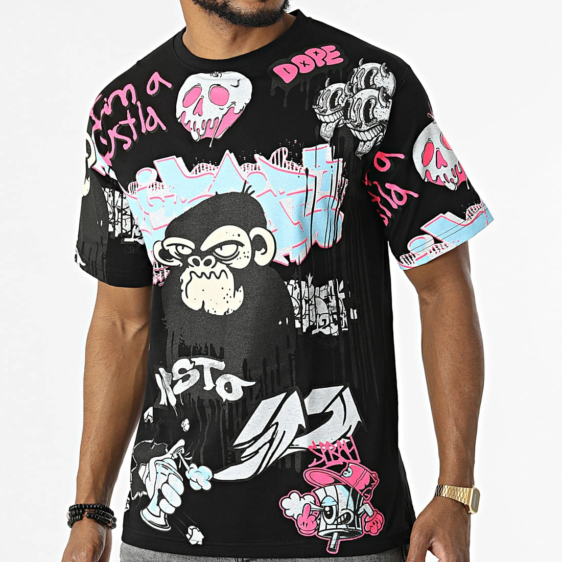 Remise 👍 Tee 👕 Shirt 863 Noir de Uniplay ❤️ 3 Remise 👍 Tee 👕 Shirt 863 Noir de Uniplay ❤️