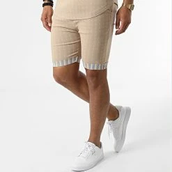 Tout neuf 🥰 Ensemble Polo A Manches Courtes Et Short Jogging UY847 Beige de Uniplay 🛒 -Uniplay Soldes uniplay 319981 UY848 BEIGE 20220518T153001 05