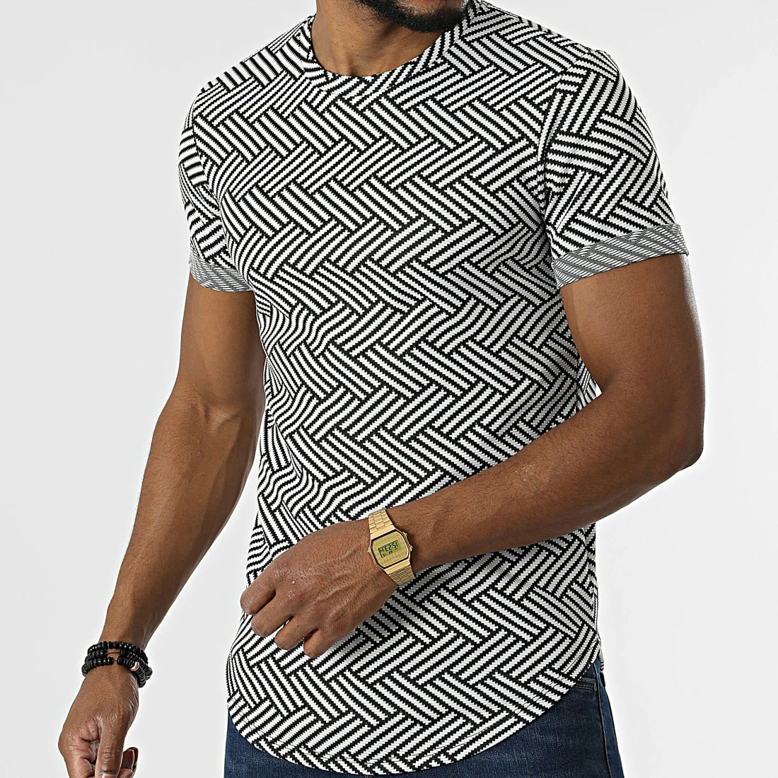 Top 10 🌟 Tee 👕 Shirt Oversize UY849 Blanc Noir de Uniplay ✔️ 5 Top 10 🌟 Tee 👕 Shirt Oversize UY849 Blanc Noir de Uniplay ✔️ – Image 3