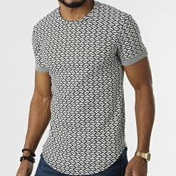 Coupon 🔔 Tee 👚 Shirt Oversize UY851 Blanc Noir de Uniplay 🛒