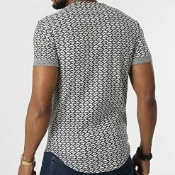 Coupon 🔔 Tee 👚 Shirt Oversize UY851 Blanc Noir de Uniplay 🛒 -Uniplay Soldes uniplay 320057 UY851 WHITE 20220518T144852 04