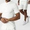 Tout neuf 🛒 Ensemble Chemise Manches Courtes Et Short UP-ES-90 Blanc de Uniplay 🛒 -Uniplay Soldes uniplay 320059 UP ES 90 WHITE 20220518T144738 01