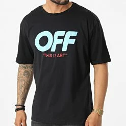 Bon marché ✨ Tee 👕 Shirt SH-39 Noir Bleu de Uniplay 🔔 -Uniplay Soldes uniplay 321993 SH 39 01 BLACK 20220613T161551 04