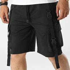 Meilleure vente 🎁 Short Cargo K22507 Noir de Uniplay 😀