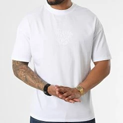 Promo 👏 Tee 👕 Shirt UP-21456 Blanc de Uniplay 😉 -Uniplay Soldes uniplay 323857 UP 21456 BIANCO 20220620T150412 03