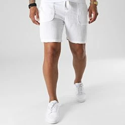 Top 10 👏 Short Jogging P70 Blanc de Uniplay 💯 -Uniplay Soldes uniplay 323860 UPP70 WHITE 20220617T154024 03
