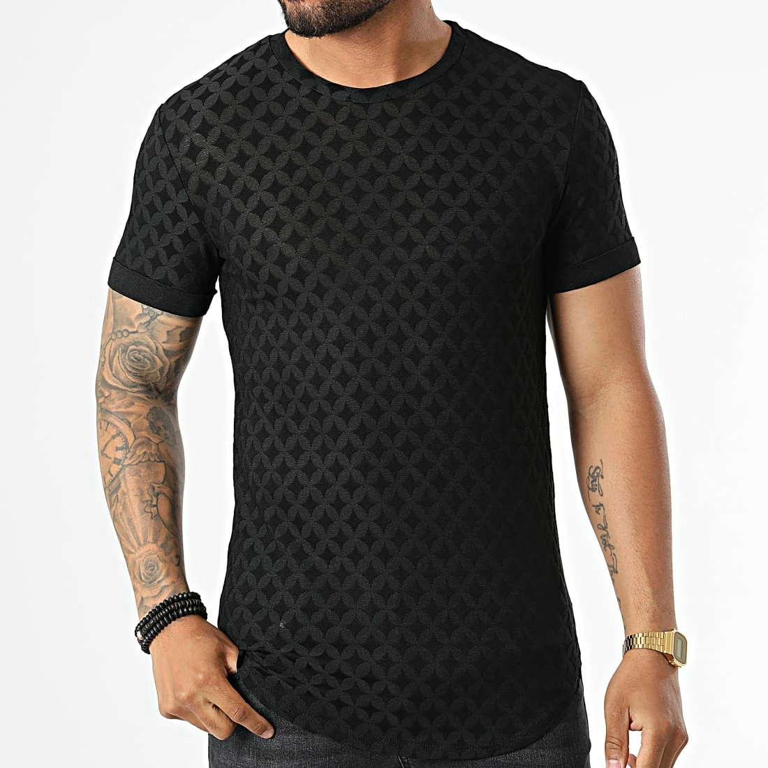 Promo 😍 Tee 👚 Shirt UY861 Noir de Uniplay 🥰 5 Promo 😍 Tee 👚 Shirt UY861 Noir de Uniplay 🥰 – Image 3