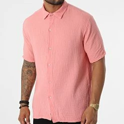 Vente flash ⭐ Chemise Manches Courtes UY893 Rose de Uniplay 👍