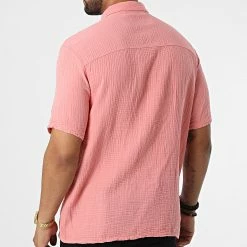 Vente flash ⭐ Chemise Manches Courtes UY893 Rose de Uniplay 👍 -Uniplay Soldes uniplay 323872 UY893 OLD PINK 20220722T160736 04