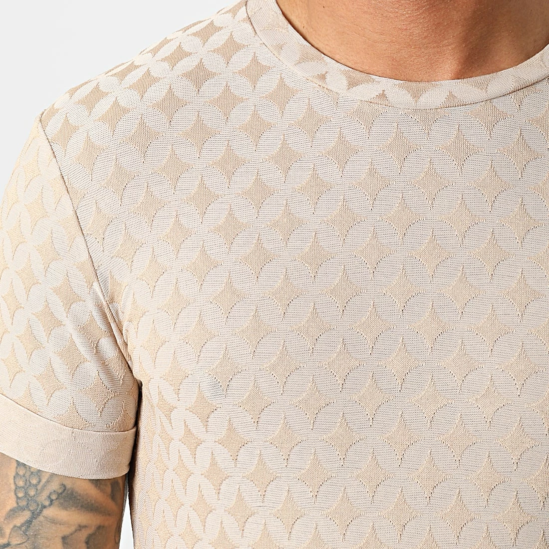 Acheter 😍 Tee 👚 Shirt UY861 Beige de Uniplay 👍 4 Acheter 😍 Tee 👚 Shirt UY861 Beige de Uniplay 👍 – Image 2