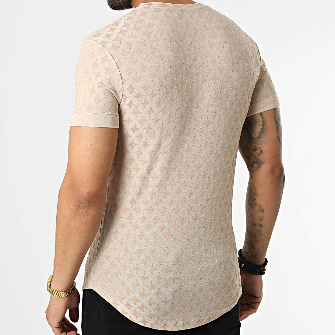 Acheter 😍 Tee 👚 Shirt UY861 Beige de Uniplay 👍 6 Acheter 😍 Tee 👚 Shirt UY861 Beige de Uniplay 👍 – Image 4