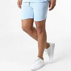 De gros 🧨 Ensemble Chemise Manches Courtes Et Short Jogging UY857 Bleu Ciel de Uniplay 🎁 -Uniplay Soldes uniplay 325993 UY857 SKY BLUE 20220630T155638 04