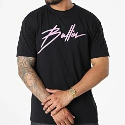 Vente flash 🛒 Tee 👚 Shirt UP-T960 Noir de Uniplay 🧨 -Uniplay Soldes uniplay 326001 UP T960 BLACK 20220630T160342 03