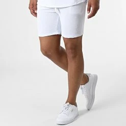 Acheter 😍 Ensemble Chemise Manches Courtes Et Short Jogging UY857 Blanc de Uniplay 🧨 -Uniplay Soldes uniplay 326084 UY857 WHITE 20220630T154616 04