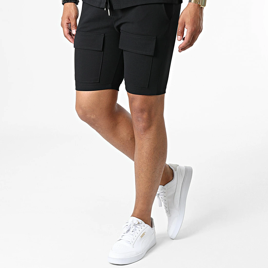 Remise 🎉 Ensemble Chemise Manches Courtes Et Short Jogging 22059 Noir de Uniplay 🥰 6 Remise 🎉 Ensemble Chemise Manches Courtes Et Short Jogging 22059 Noir de Uniplay 🥰 – Image 4