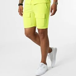 Sortie ⭐ Ensemble Chemise Manches Courtes Et Short Jogging 22059 Jaune Fluo de Uniplay 🧨 -Uniplay Soldes uniplay 326087 22059 YELLOW 20220630T155353 04