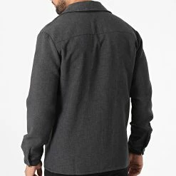 Tout neuf 🤩 Chemise Manches Longues SH-46 Gris Anthracite Chiné de Uniplay 😉 -Uniplay Soldes uniplay 332552 SH 46 BLACK 20220816T144813 04