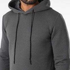 Tout neuf 🎁 Sweat Capuche UY924 Gris Anthracite de Uniplay 👍 -Uniplay Soldes uniplay 332577 UY954 GREY 20220816T161408 02