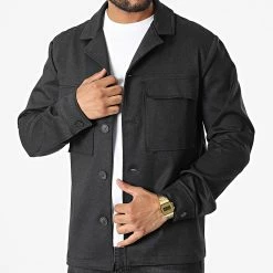 Promo 😍 Surchemise UY908 Gris Anthracite Chiné de Uniplay 🎉