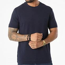 Nouveau 😉 Tee 👕 Shirt T965 Bleu Marine de Uniplay 💯 -Uniplay Soldes uniplay 332601 UP T965 BLEU 20220816T150204 03