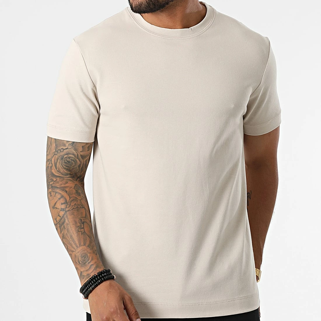 Bon marché 👍 Tee 👕 Shirt T965 Beige de Uniplay ✔️ 5 Bon marché 👍 Tee 👕 Shirt T965 Beige de Uniplay ✔️ – Image 3