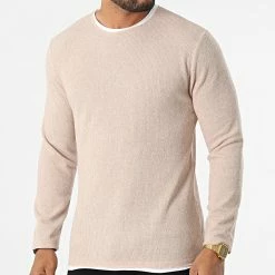 De gros 🔔 Pull 22075 Beige Chiné de Uniplay 😉