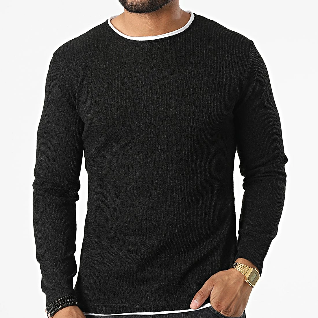 Le moins cher 🥰 Pull 22075 Noir de Uniplay ⌛ 5 Le moins cher 🥰 Pull 22075 Noir de Uniplay ⌛ – Image 3