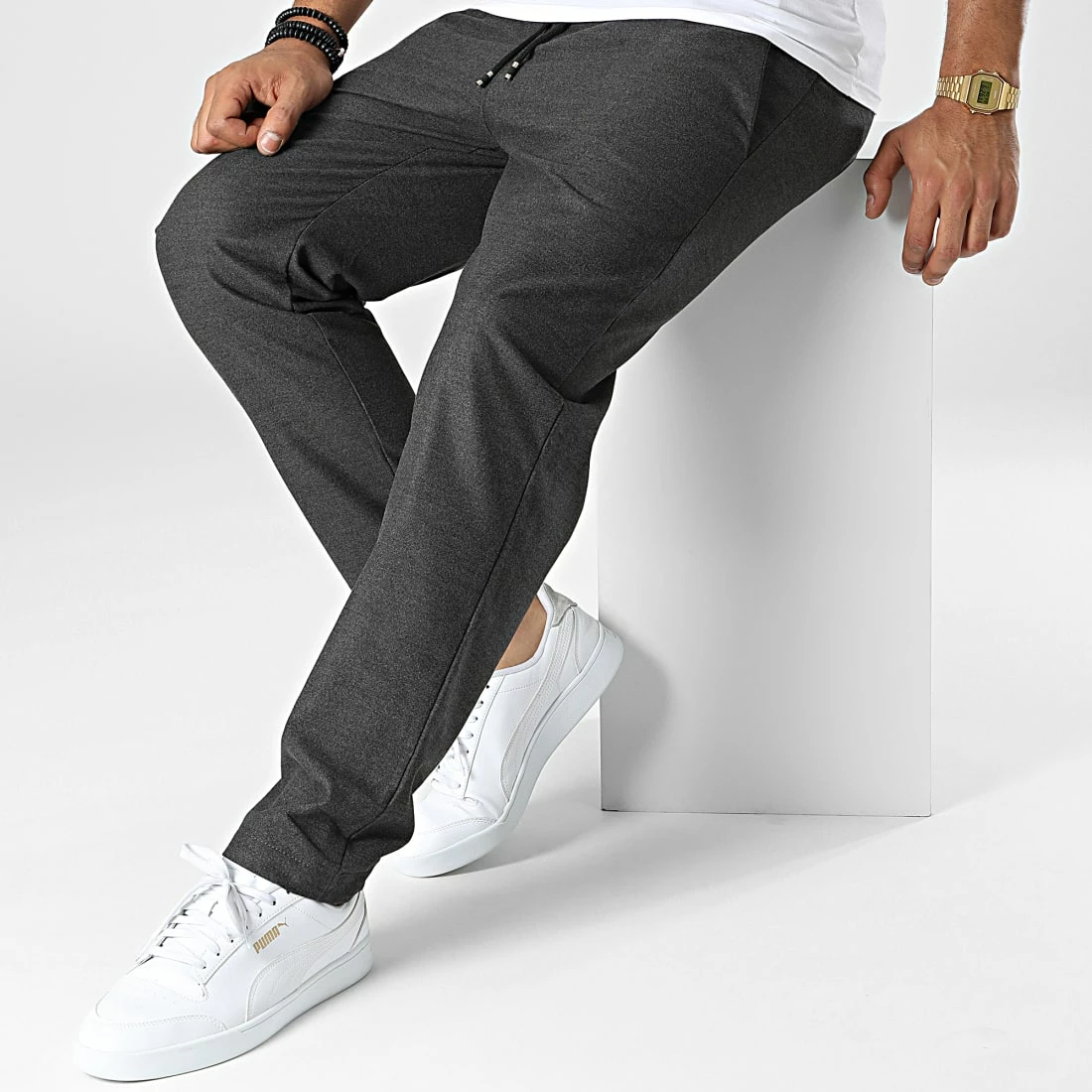 Meilleur prix 😍 Pantalon Chino 22073 Gris Anthracite Chiné de Uniplay 🤩 5 Meilleur prix 😍 Pantalon Chino 22073 Gris Anthracite Chiné de Uniplay 🤩 – Image 3