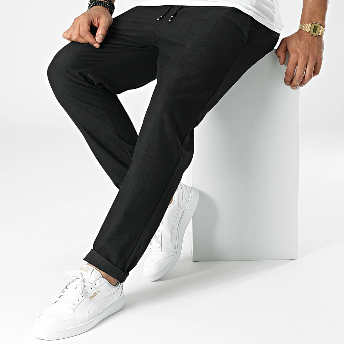 Nouveau 💯 Pantalon Chino 22073 Noir de Uniplay ❤️ 5 Nouveau 💯 Pantalon Chino 22073 Noir de Uniplay ❤️ – Image 3