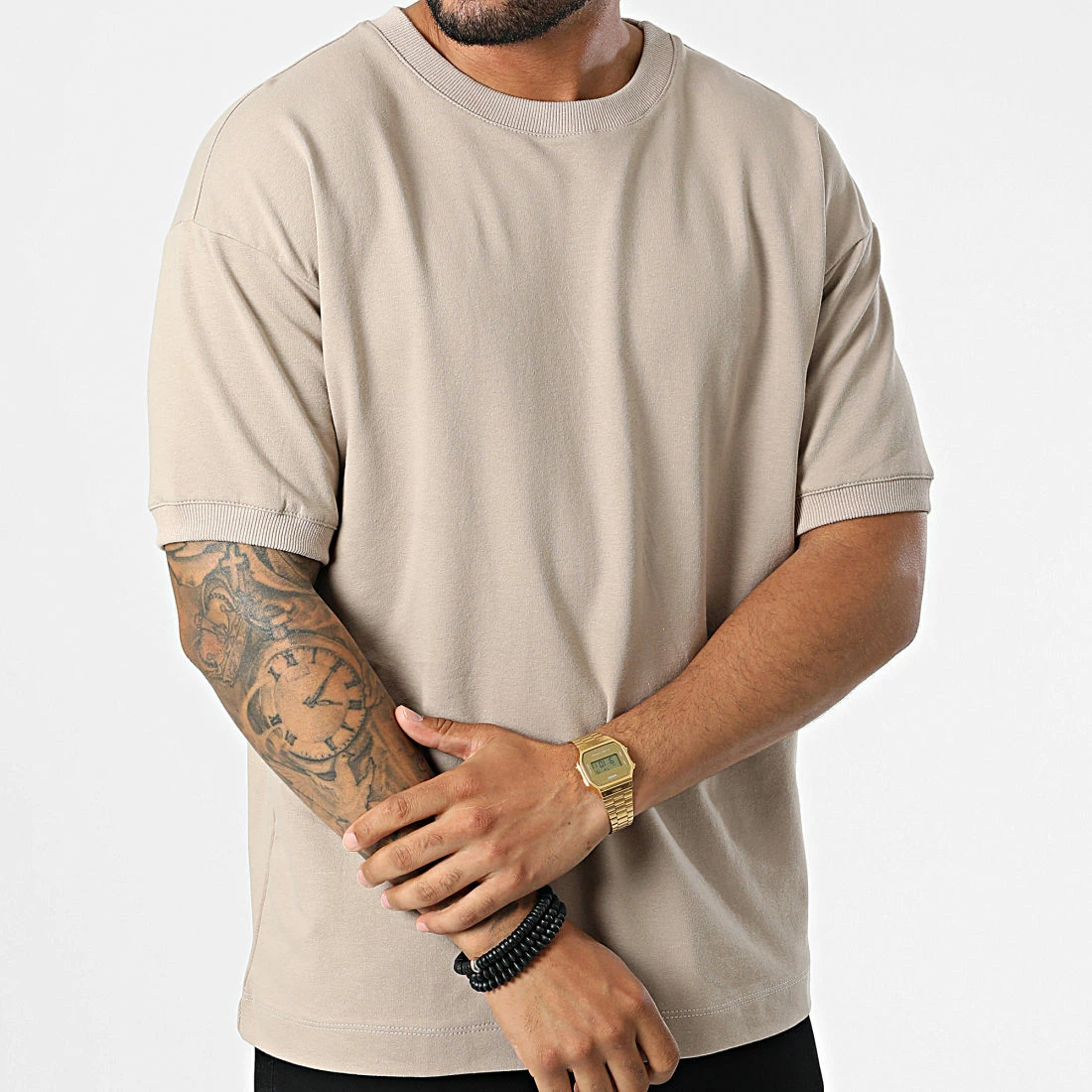 Nouveau 💯 Tee 👕 Shirt T965 Taupe de Uniplay ✨ 5 Nouveau 💯 Tee 👕 Shirt T965 Taupe de Uniplay ✨ – Image 3