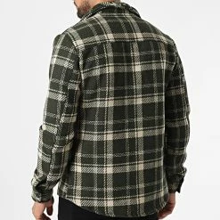 Coupon 🌟 Surchemise A Carreaux UY910 Vert Kaki Beige de Uniplay 👍 -Uniplay Soldes uniplay 332686 UY910 GREEN 20220812T144758 04