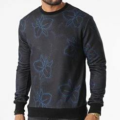 Tout neuf 👏 Sweat Crewneck UY898 Noir Floral de Uniplay 🔥