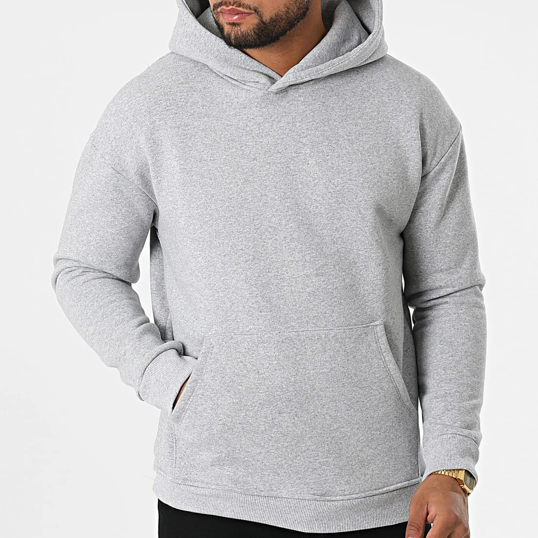 Promo 🎁 Sweat Capuche UY905 Gris Chiné de Uniplay 💯 5 Promo 🎁 Sweat Capuche UY905 Gris Chiné de Uniplay 💯 – Image 3