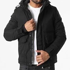 Meilleure affaire 🌟 Parka Capuche 9932 Noir de Uniplay 🔥
