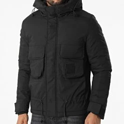 Meilleure affaire 🌟 Parka Capuche 9932 Noir de Uniplay 🔥 -Uniplay Soldes uniplay 332747 UP T9932 BLACK 20220816T150052 03